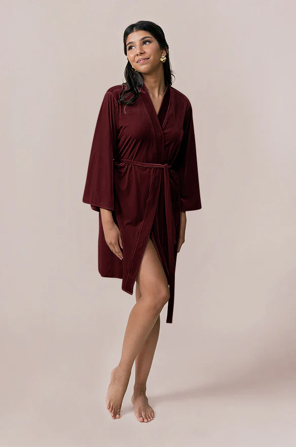 Getting Ready Velvet Robe | Made To Order - Image 6