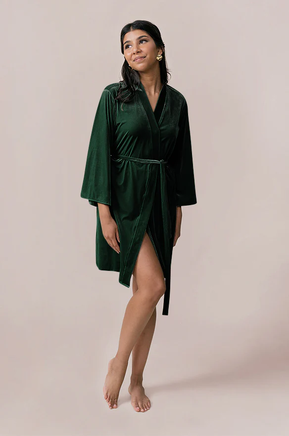 Getting Ready Velvet Robe | Made To Order - Image 8