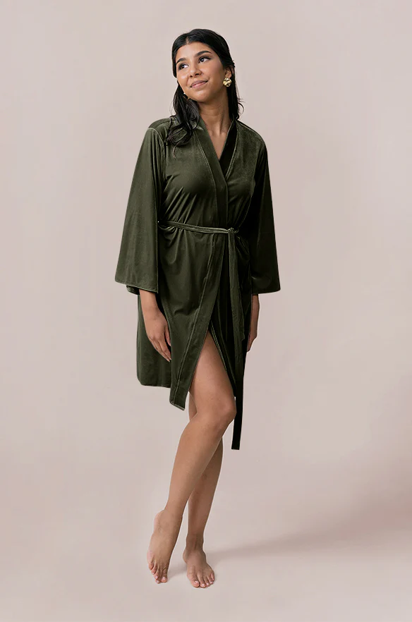 Getting Ready Velvet Robe | Made To Order - Image 9