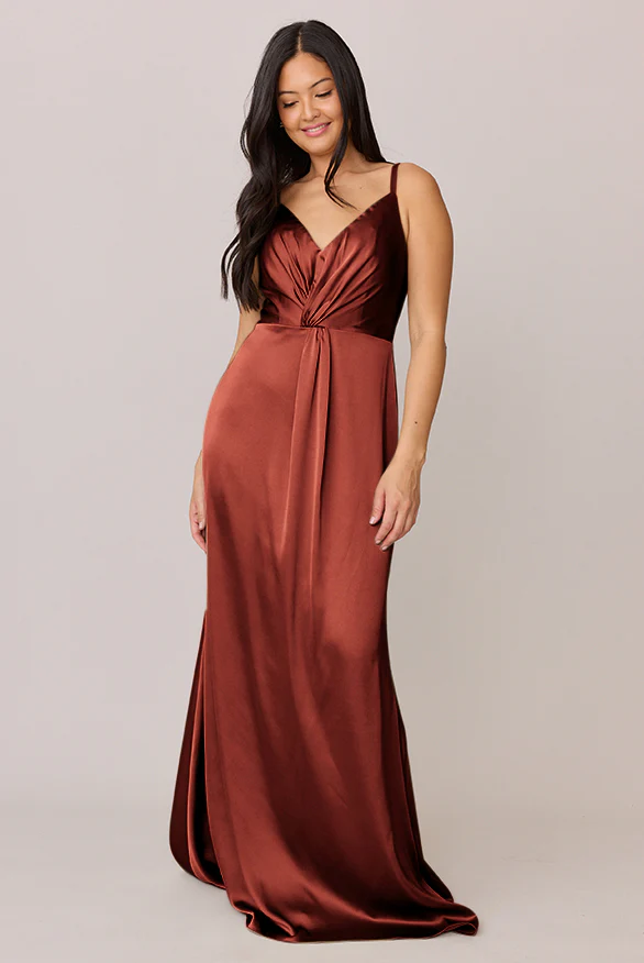 Giada Satin Dress | Made To Order - Image 102