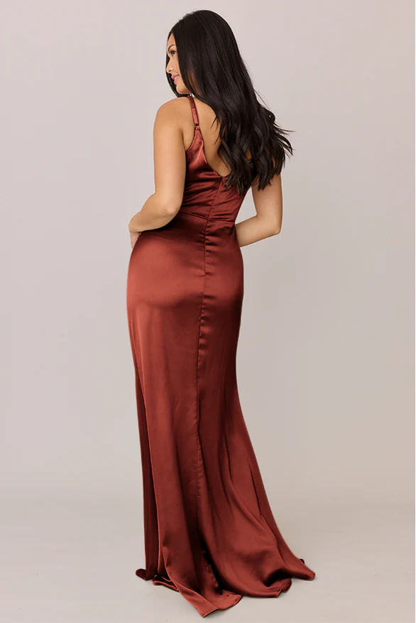 Giada Satin Dress | Made To Order - Image 103