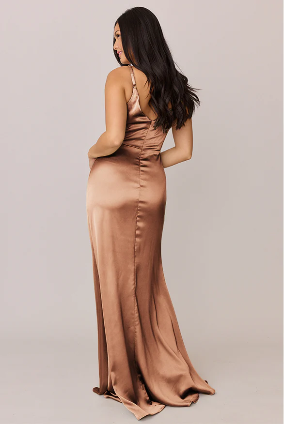 Giada Satin Dress | Made To Order - Image 105