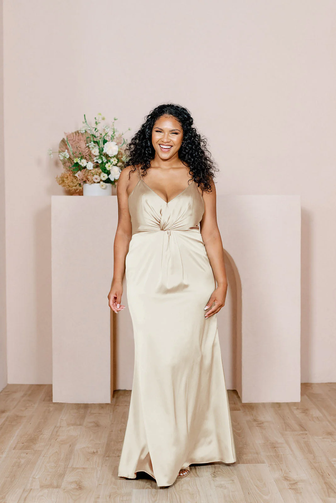 Giada Satin Dress | Made To Order - Image 161