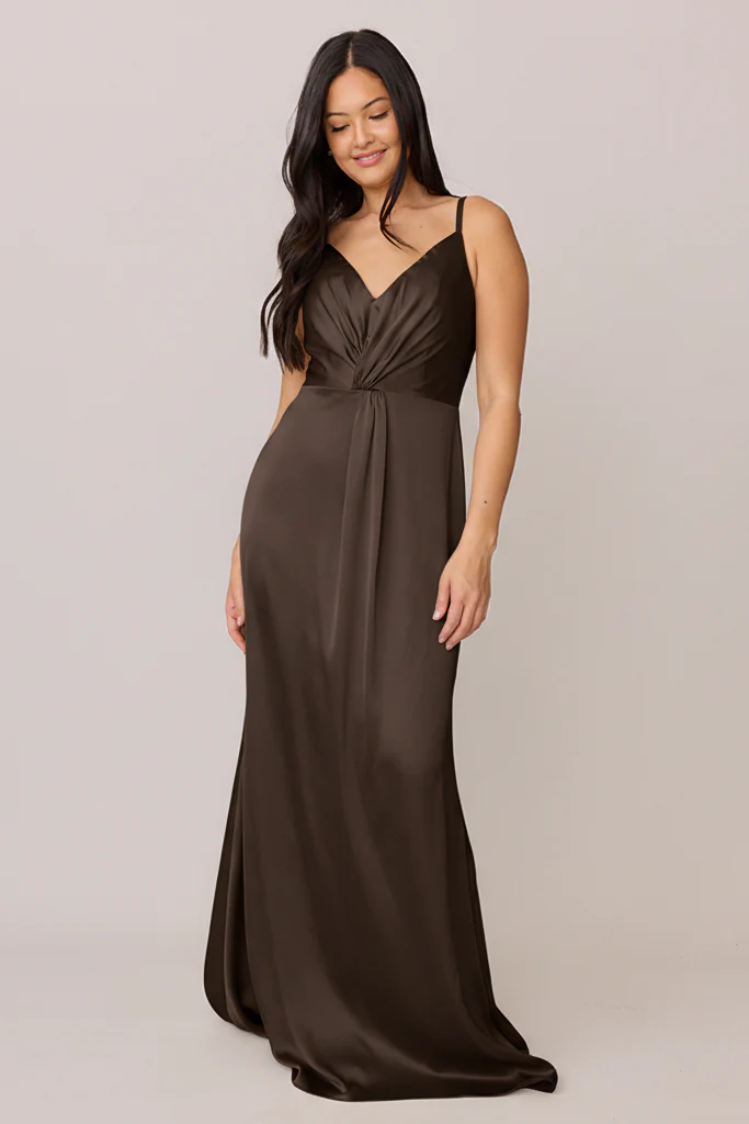 Giada Satin Dress | Made To Order - Image 171