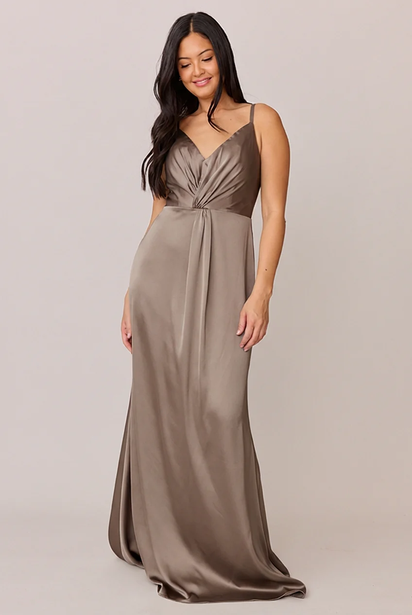 Giada Satin Dress | Made To Order - Image 172