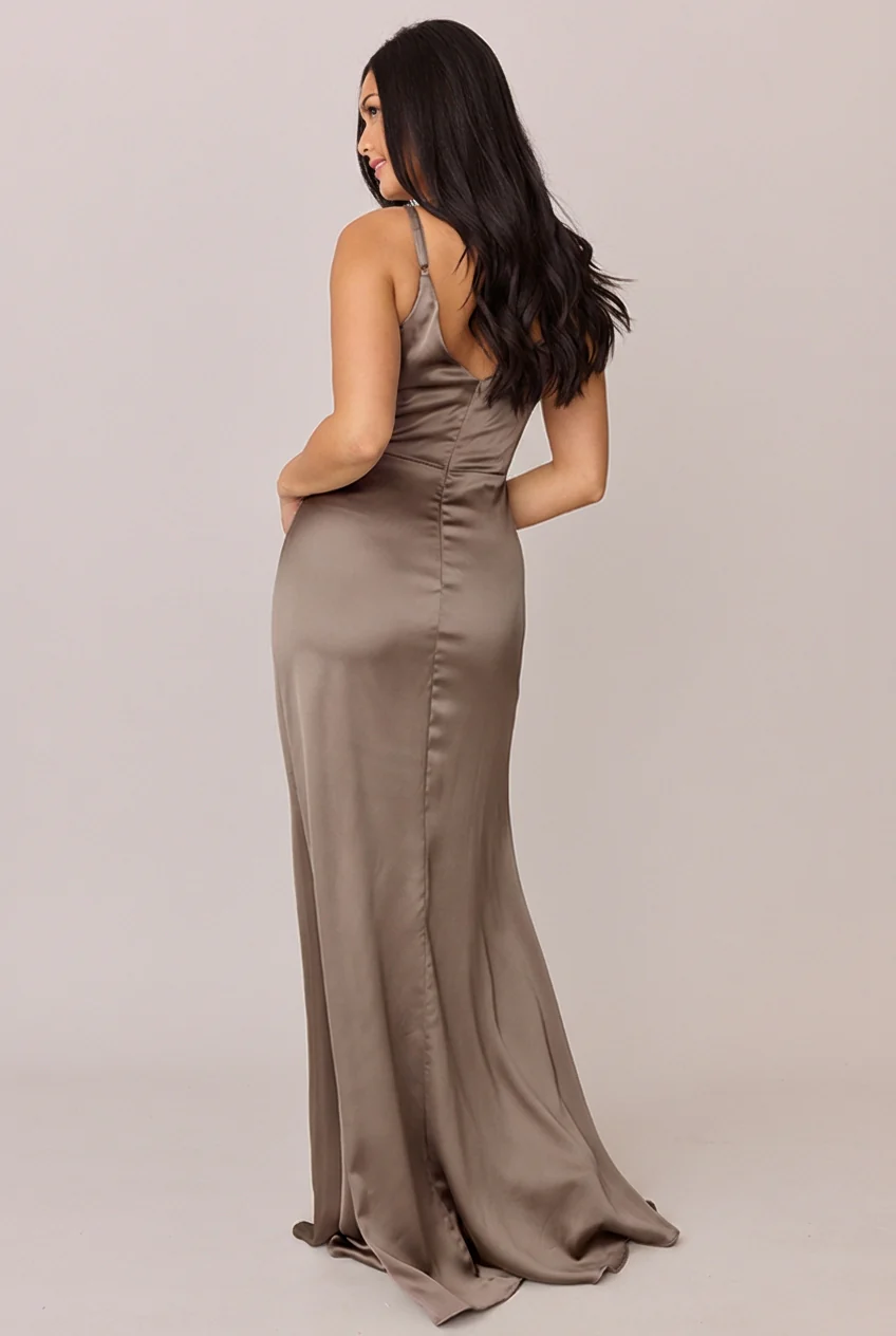 Giada Satin Dress | Made To Order - Image 174
