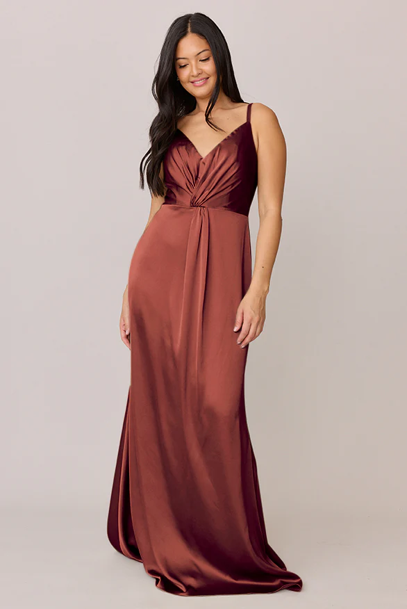 Giada Satin Dress | Made To Order - Image 20