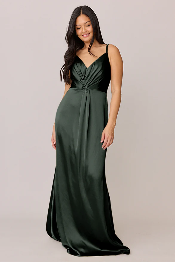 Giada Satin Dress | Made To Order - Image 26