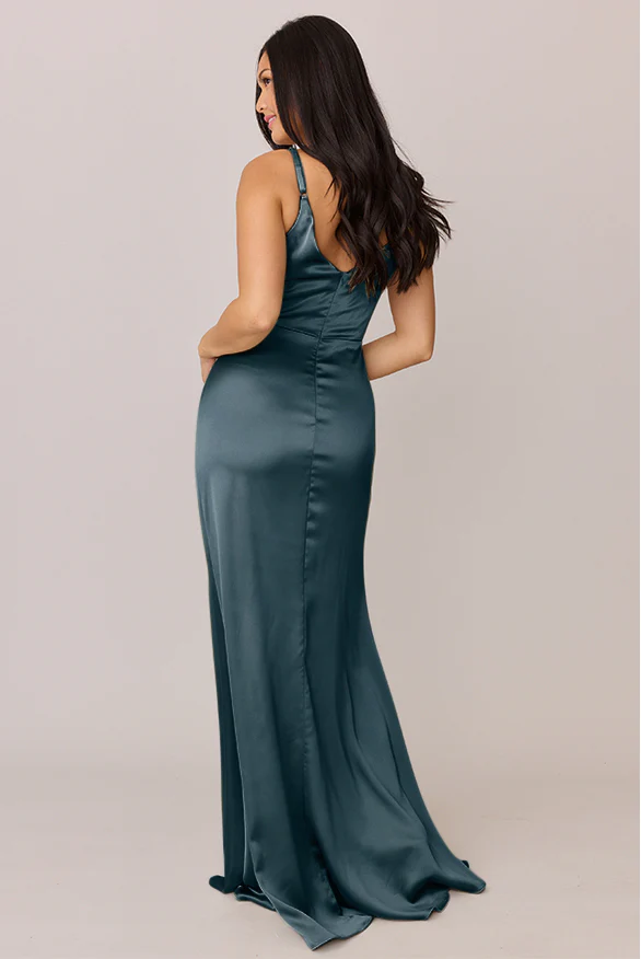 Giada Satin Dress | Made To Order - Image 37