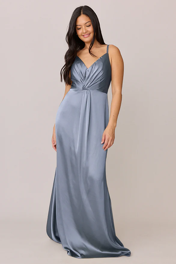 Giada Satin Dress | Made To Order - Image 38