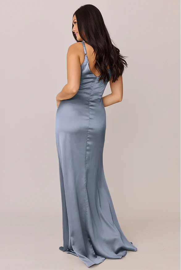 Giada Satin Dress | Made To Order - Image 39