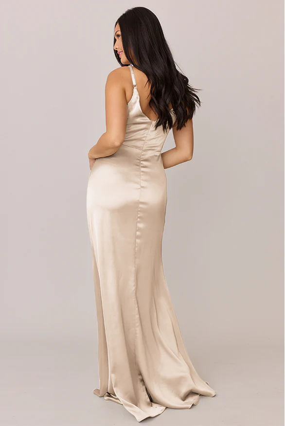 Giada Satin Dress | Made To Order - Image 45
