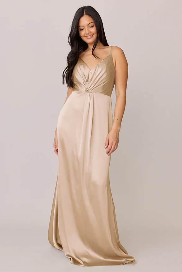 Giada Satin Dress | Made To Order - Image 46