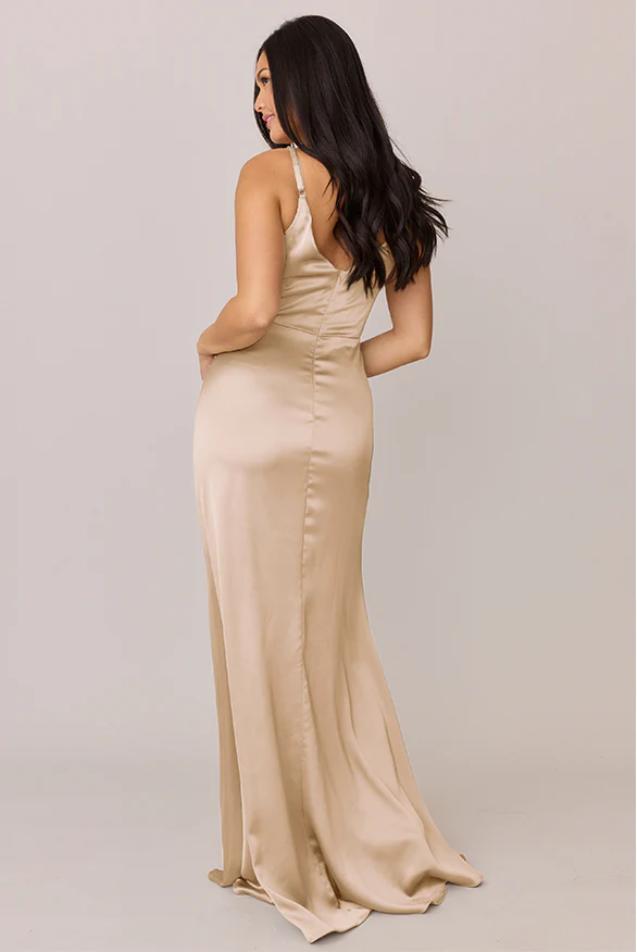 Giada Satin Dress | Made To Order - Image 47