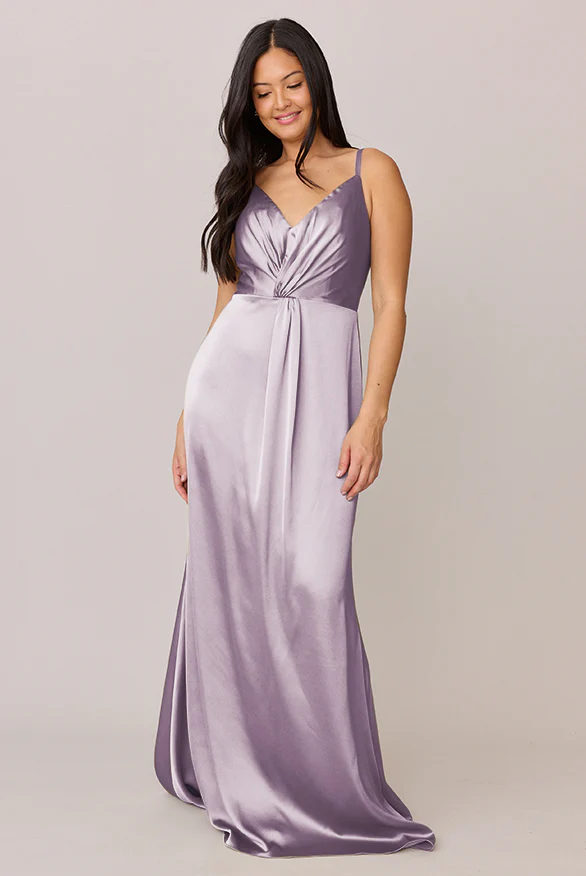 Giada Satin Dress | Made To Order - Image 56