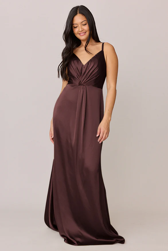 Giada Satin Dress | Made To Order - Image 58
