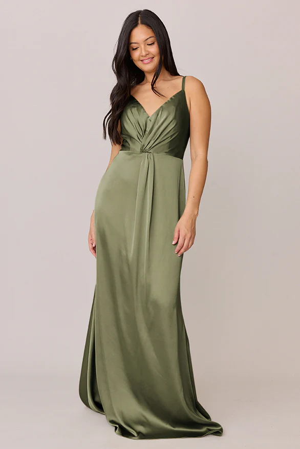 Giada Satin Dress | Made To Order - Image 64