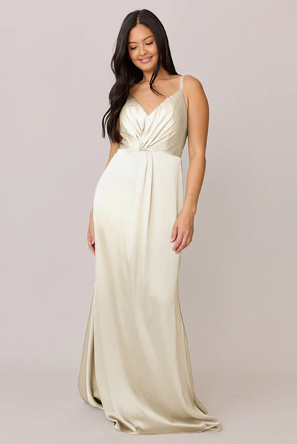 Giada Satin Dress | Made To Order - Image 68