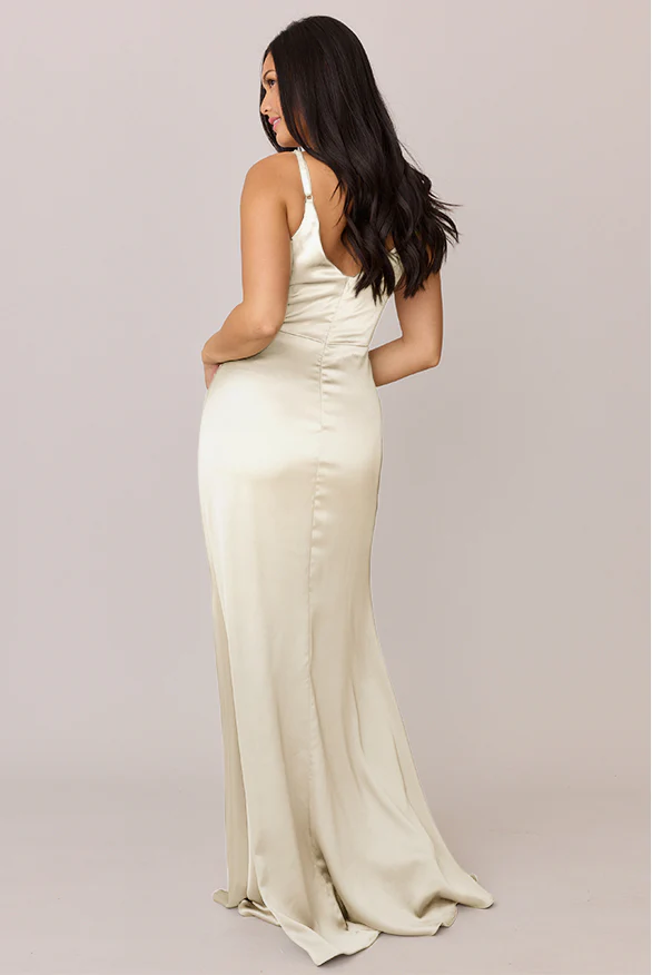 Giada Satin Dress | Made To Order - Image 69