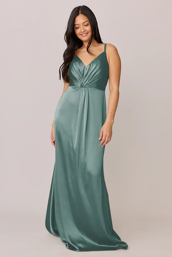 Giada Satin Dress | Made To Order - Image 84
