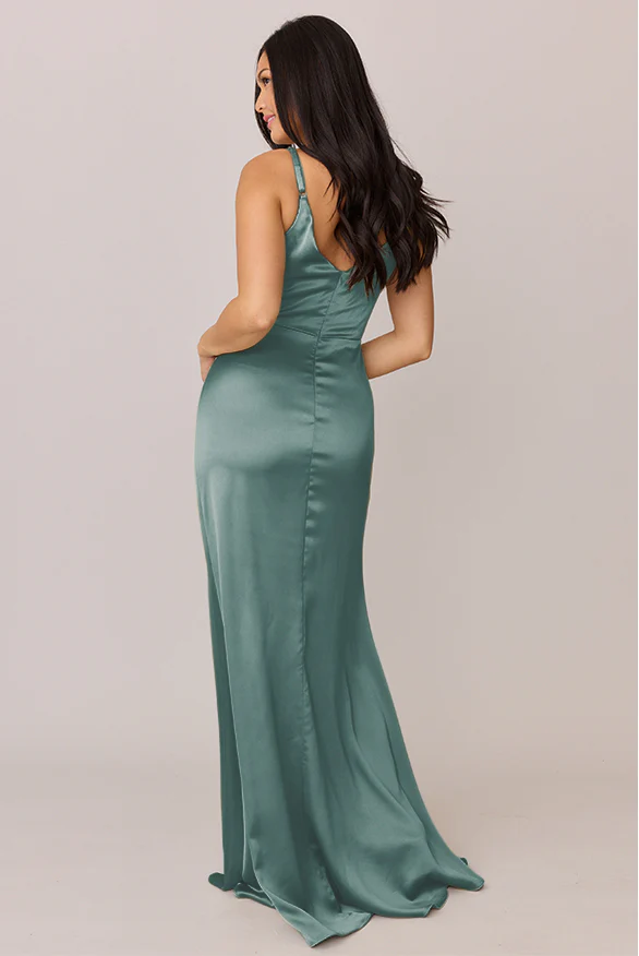Giada Satin Dress | Made To Order - Image 85