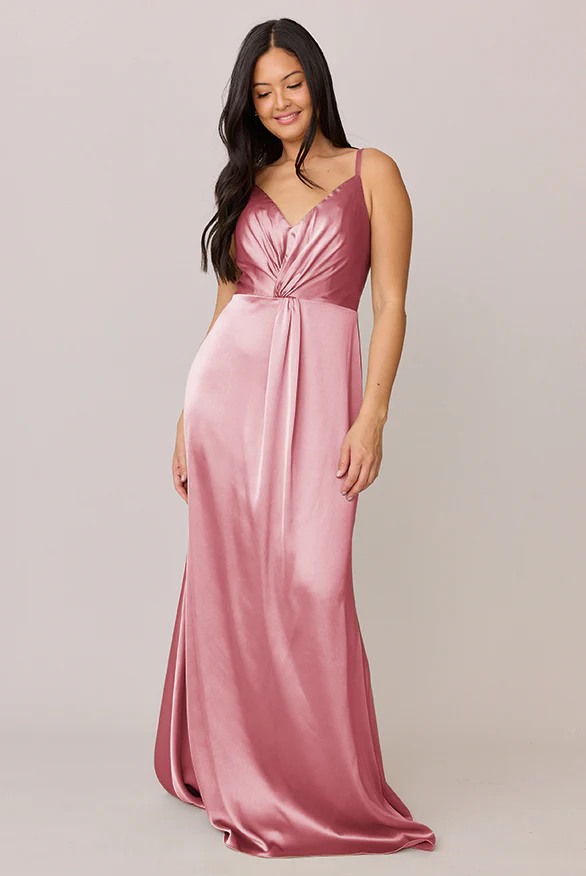 Giada Satin Dress | Made To Order - Image 86