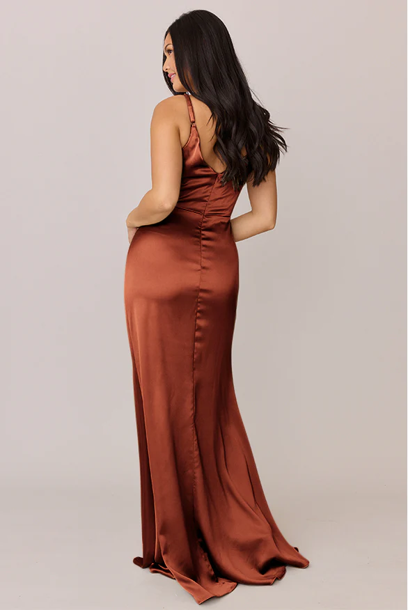 Giada Satin Dress | Made To Order - Image 89