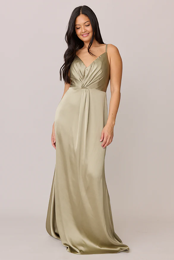 Giada Satin Dress | Made To Order - Image 92