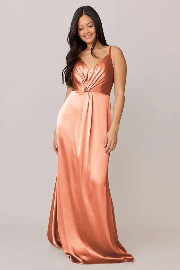 Giada Satin Dress | Made To Order - Image 98