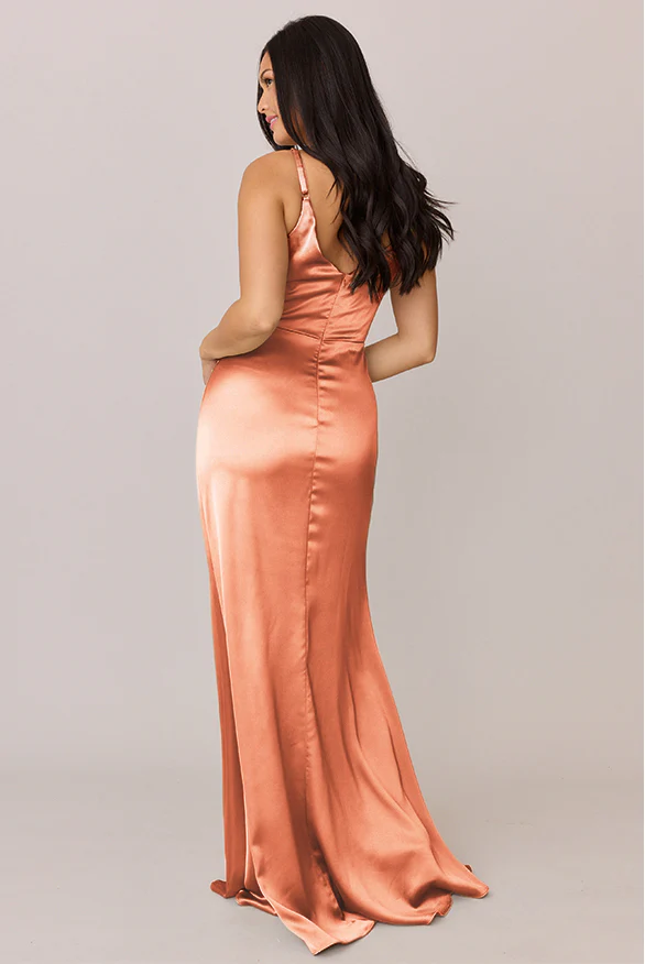 Giada Satin Dress | Made To Order - Image 99
