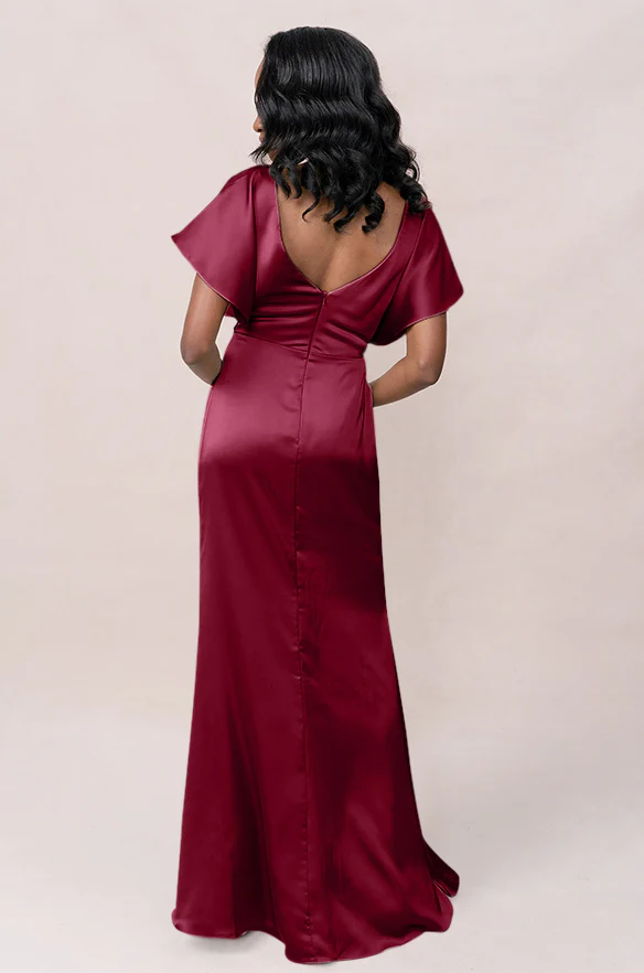 Gwen Satin Dress | Made To Order - Image 59