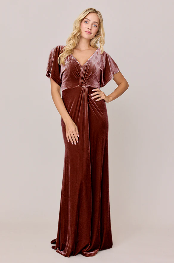 Gwen Velvet Dress | Made To Order - Image 48
