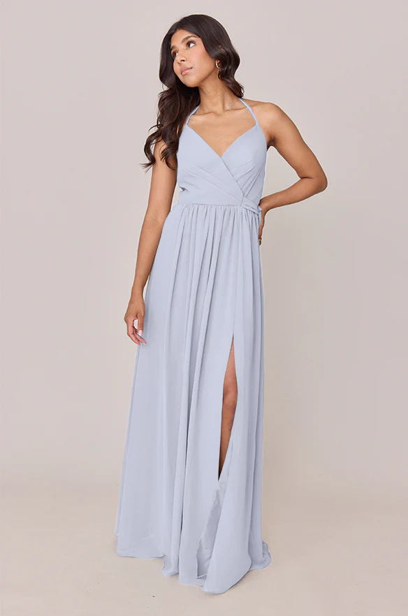 Hannah Chiffon Faux Wrap Dress | Made To Order - Image 103