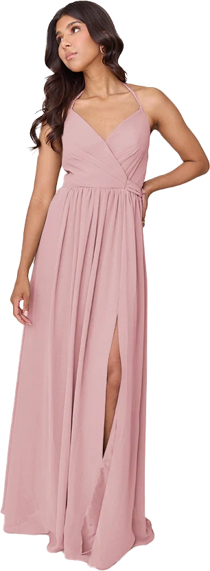 Hannah Chiffon Faux Wrap Dress | Made To Order - Image 11
