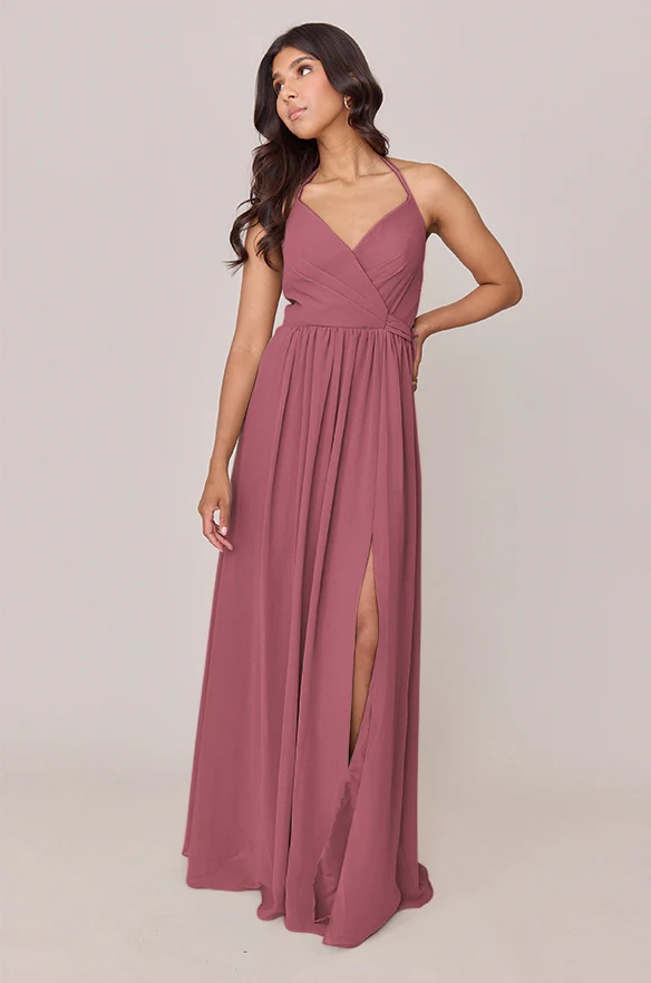 Hannah Chiffon Faux Wrap Dress | Made To Order - Image 119