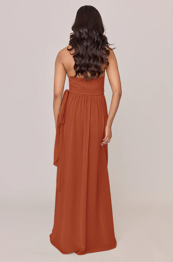 Hannah Chiffon Faux Wrap Dress | Made To Order - Image 124