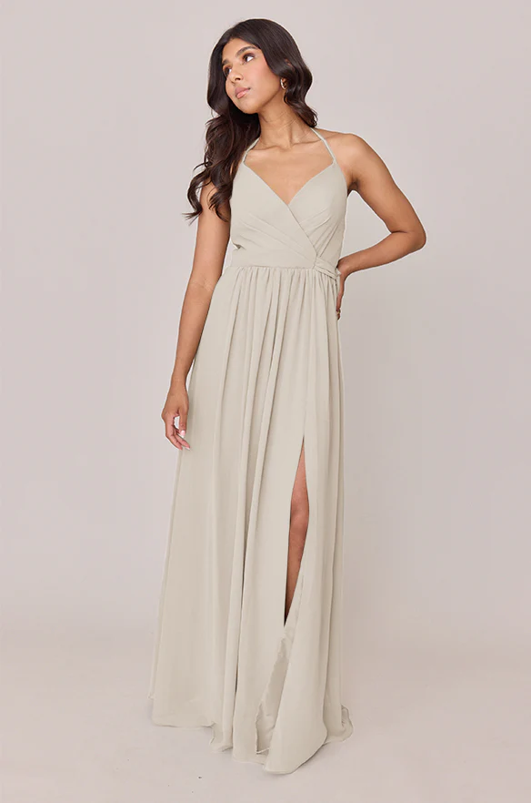 Hannah Chiffon Faux Wrap Dress | Made To Order - Image 127