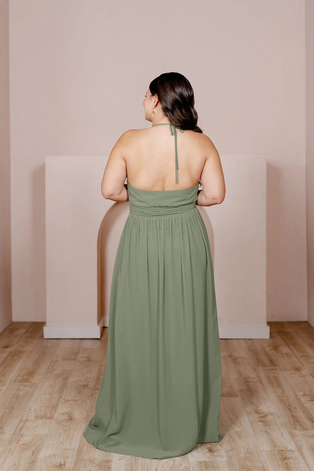 Hannah Chiffon Faux Wrap Dress | Made To Order - Image 142