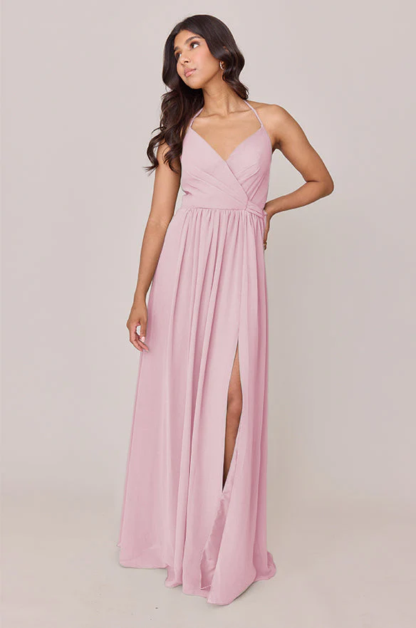 Hannah Chiffon Faux Wrap Dress | Made To Order - Image 151