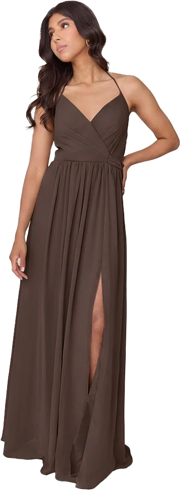 Hannah Chiffon Faux Wrap Dress | Made To Order - Image 158