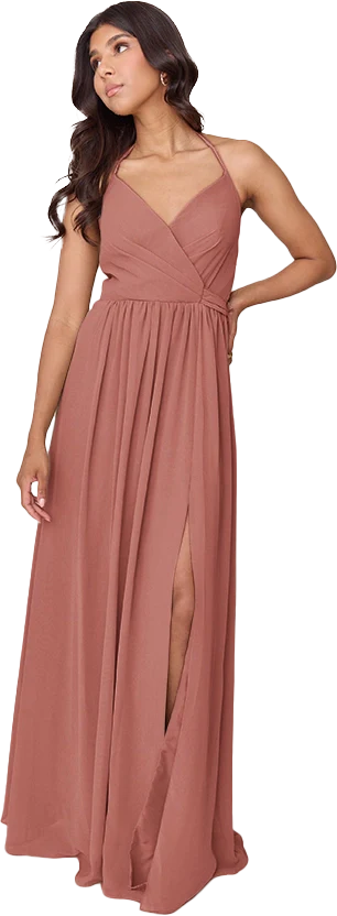 Hannah Chiffon Faux Wrap Dress | Made To Order - Image 18