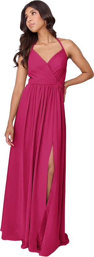 Hannah Chiffon Faux Wrap Dress | Made To Order - Image 24