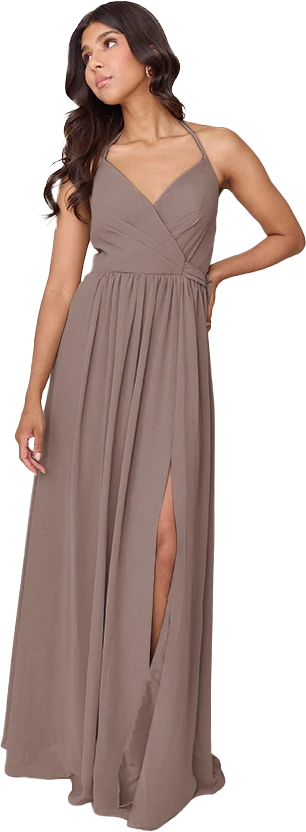 Hannah Chiffon Faux Wrap Dress | Made To Order - Image 25