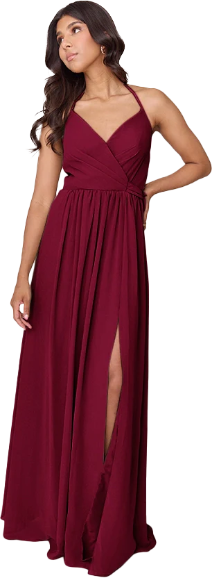 Hannah Chiffon Faux Wrap Dress | Made To Order - Image 29