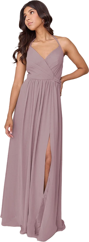Hannah Chiffon Faux Wrap Dress | Made To Order - Image 30