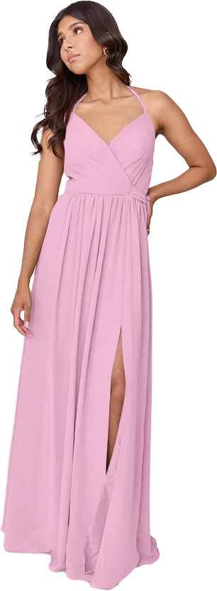 Hannah Chiffon Faux Wrap Dress | Made To Order - Image 31