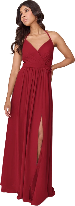 Hannah Chiffon Faux Wrap Dress | Made To Order - Image 34