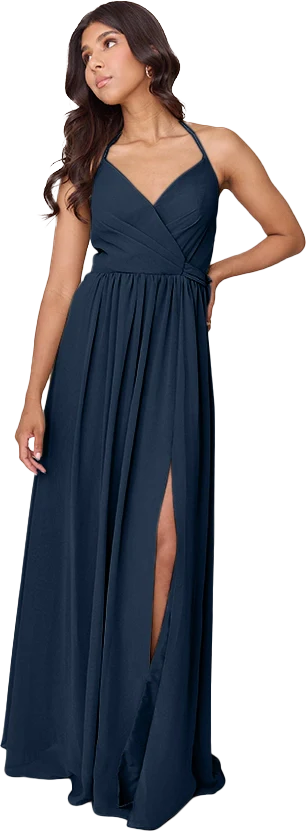 Hannah Chiffon Faux Wrap Dress | Made To Order - Image 36
