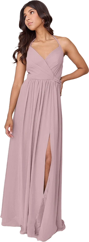 Hannah Chiffon Faux Wrap Dress | Made To Order - Image 38