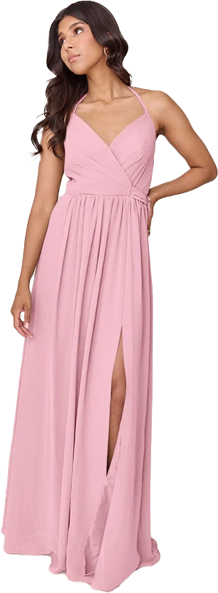 Hannah Chiffon Faux Wrap Dress | Made To Order - Image 40